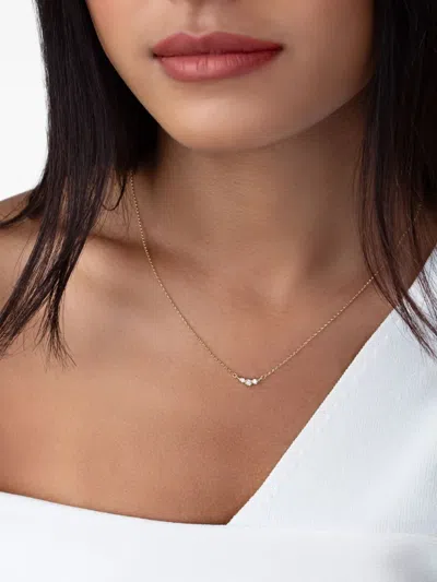 Dower & Hall 14kt Yellow Gold Stargazer Trio Diamond Necklace In Gold