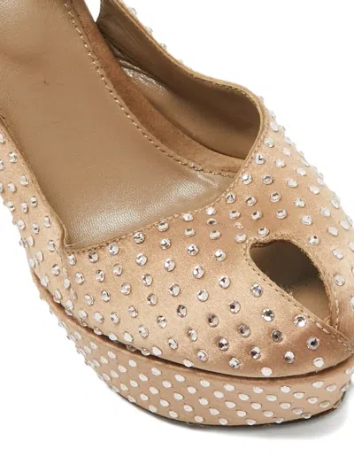 Pre-owned Sergio Rossi Vintage  145mm Crystal-embellished Slingback Pumps