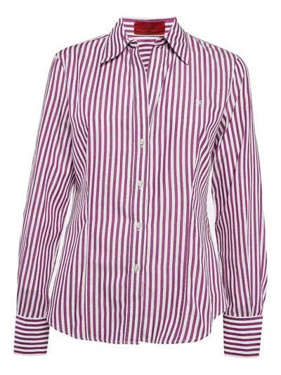 Pre-owned Carolina Herrera Vintage Striped Cotton Shirt