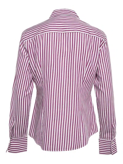 Pre-owned Carolina Herrera Vintage Striped Cotton Shirt