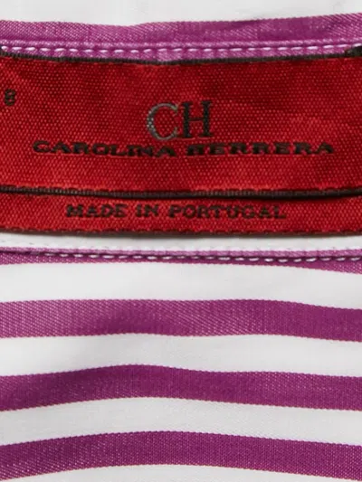 Pre-owned Carolina Herrera Vintage Striped Cotton Shirt