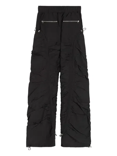 Reese Cooper Cinched-panel Trousers In Black