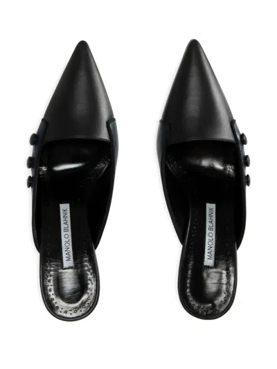 Manolo Blahnik 70mm Stateira Mules In Blue