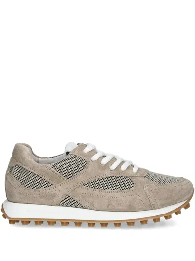 Kennel & Schmenger Suede Mesh Sneakers In Gold