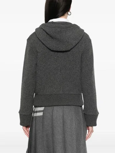 Thom Browne Zip-up Wool Hoodie