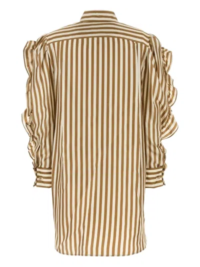 Max Mara Abito Chemisier Manna In Seta Stampata    Donna In Black