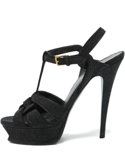 Pre-owned Saint Laurent 140mm Tribute Sandals