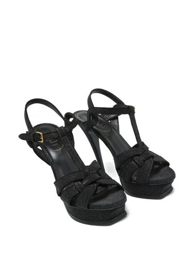 Pre-owned Saint Laurent 140mm Tribute Sandals