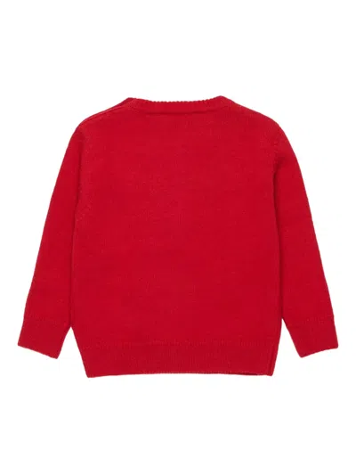 Dsquared2 Intarsia-knit Jumper In Red