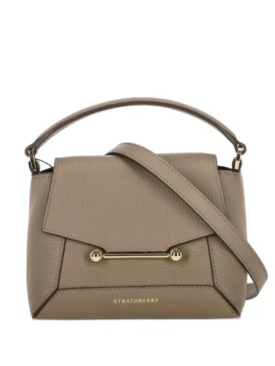 Strathberry Brown Tote Bags In Brown