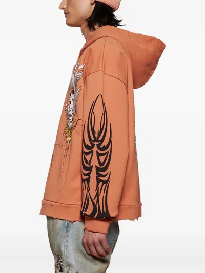 Who Decides War Nefarious Bird-print Hoodie
