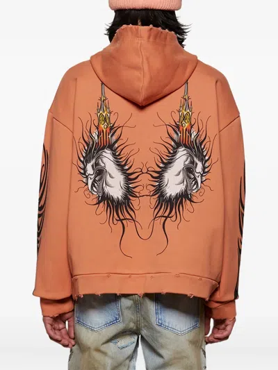 Who Decides War Nefarious Bird-print Hoodie