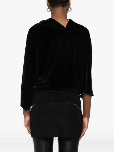 Rick Owens Cotton Top In Black