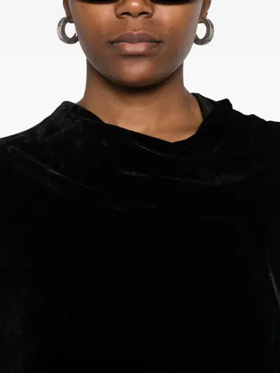Rick Owens Cotton Top In Black