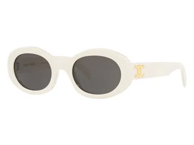 Pre-owned Celine Women's  Cl40194u Sunglasses In Ivory/grey (cl000312 3100l1)