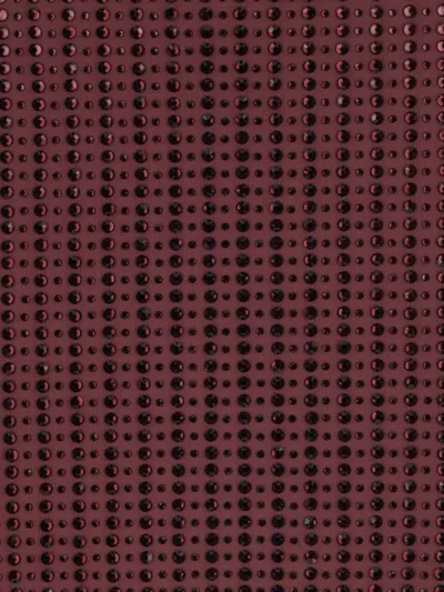 Venuja Rhinestone-embellished Mini Skirt In Burgundy