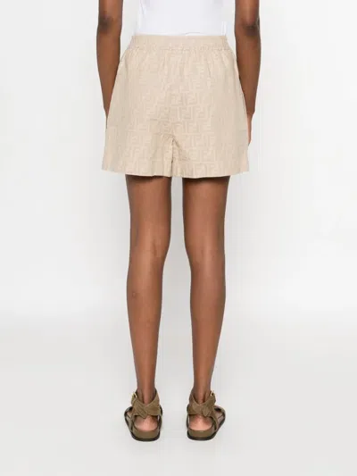 Fendi Ff Chambray Shorts