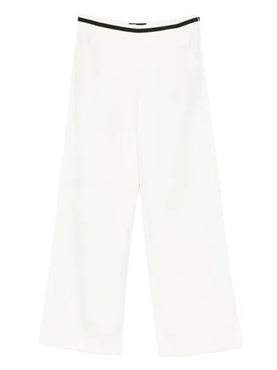 Maje Ribbon-detail Pants In White