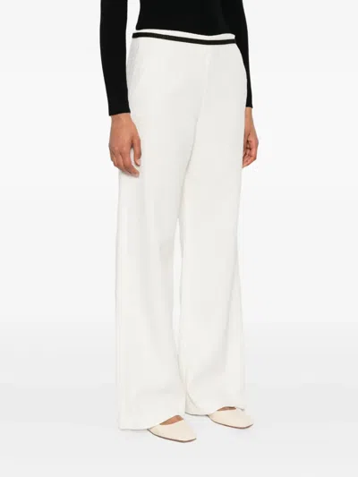 Maje Ribbon-detail Pants In White