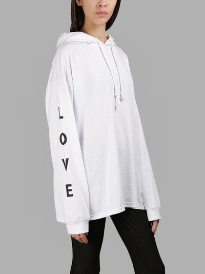 Shop Alyx White Love Hoodie