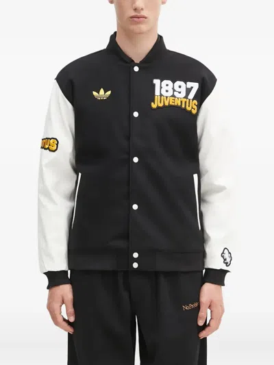 Adidas Originals Juventus Vrct Bomber Jacket In Black