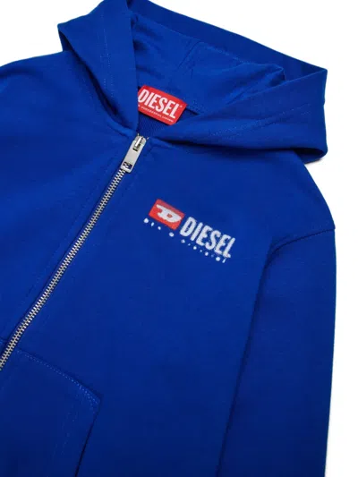 Diesel S-drops Hoodie In Blue
