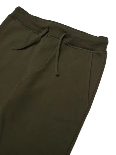 Dsquared2 Tapered-leg Cotton Track Pants In Green