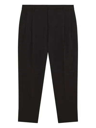 Patrizia Pepe Pleated-detail Trousers In Black