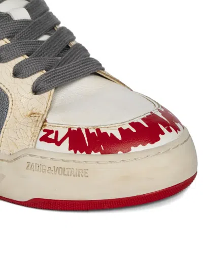 Zadig & Voltaire Fly Wings Sneakers In Neutral