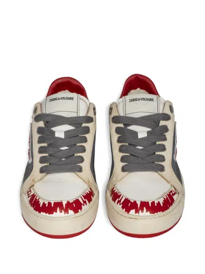 Zadig & Voltaire Fly Wings Sneakers In Neutral