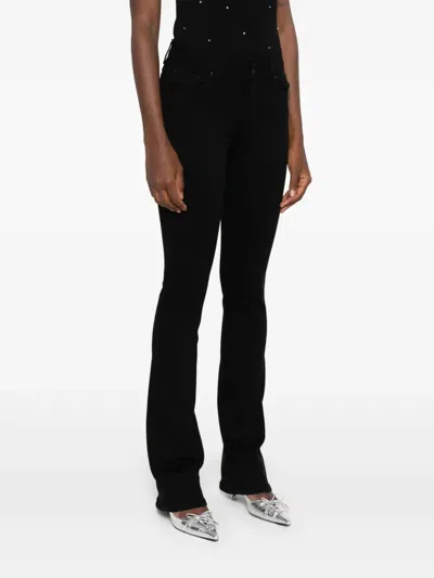 7 For All Mankind Flared Jeans In Black