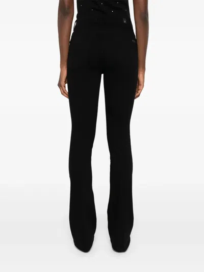 7 For All Mankind Flared Jeans In Black