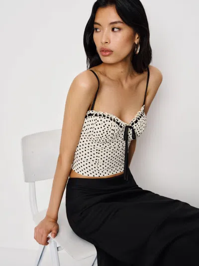 Reformation Andrea Top In Black