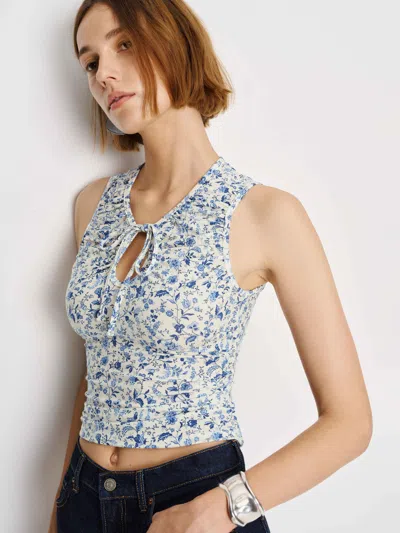 Reformation Bella Knit Top In Blue