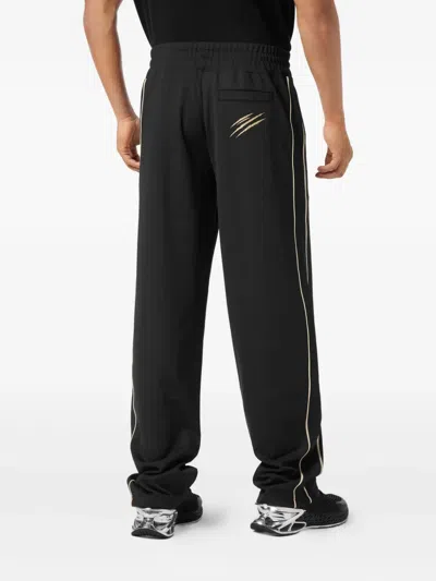 Plein Sport Logo-patch Track Pants In Black