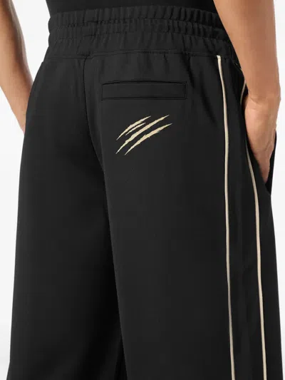 Plein Sport Logo-patch Track Pants In Black