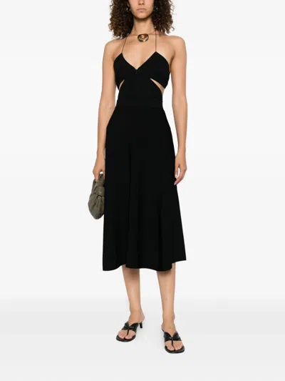 Max Mara Lazio Knited Midi Skirt In Black