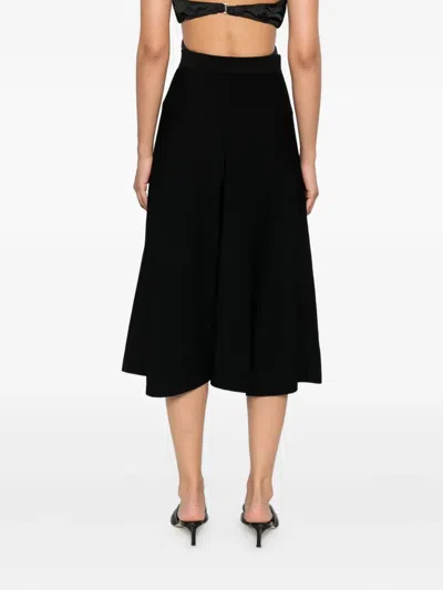 Max Mara Lazio Knited Midi Skirt In Black
