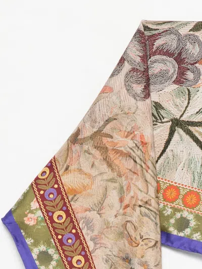 Pierre-louis Mascia Pierre Louis Mascia Printed Silk Foulard In Multi