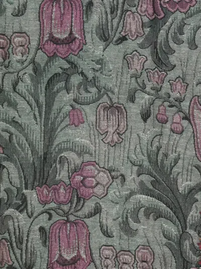 Pierre-louis Mascia Pierre Louis Mascia Printed Cashmere Scarf In Gray