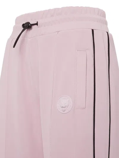 Plein Sport Logo-patch Track Pants In Pink