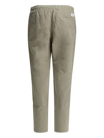 Norse Projects Ezra Relaxed Cotton Linen Trouser Trousers Green In Green