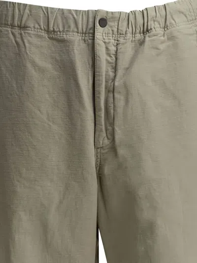 Norse Projects Ezra Relaxed Cotton Linen Trouser Trousers Green In Green