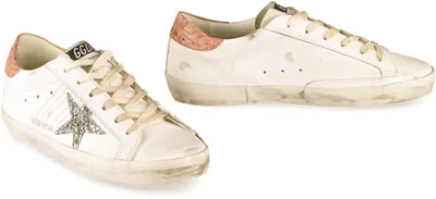 Golden Goose Deluxe Brand Woman Multicolor Leather Super Star Classic Sneakers In White
