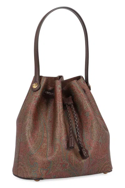 Etro Paisley Print Small Bucket Bag