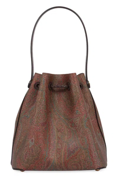 Etro Paisley Print Small Bucket Bag