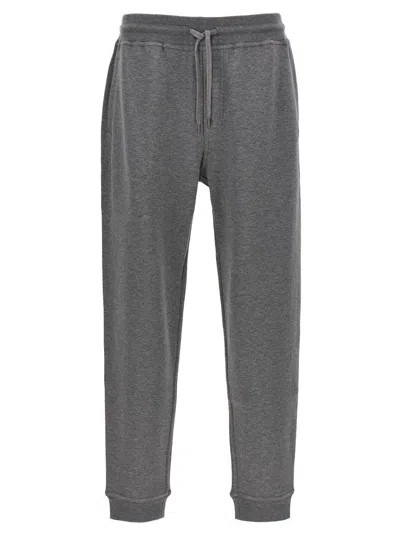 Brunello Cucinelli Cotton Blend Joggers Pants Gray In Gray