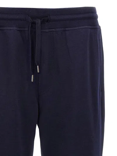Brunello Cucinelli Cotton Blend Joggers Pants Blue In Blue