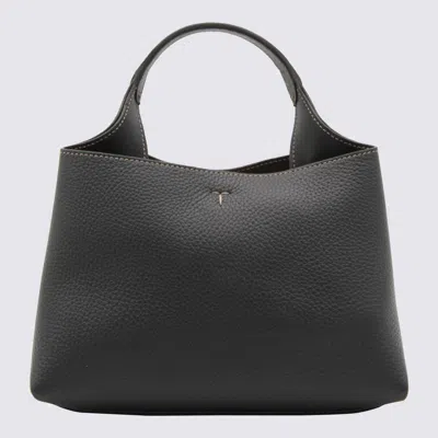 Tod's Black Leather Top Handle Bag