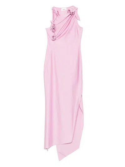 Coperni Asymmetric Flower Maxi Dress